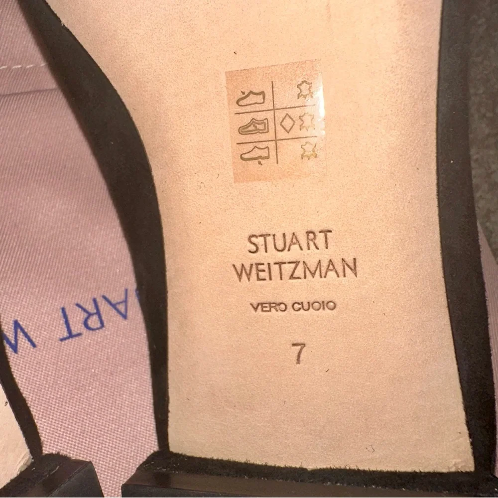 STUART WEITZMAN Suede Mules (Eloise)